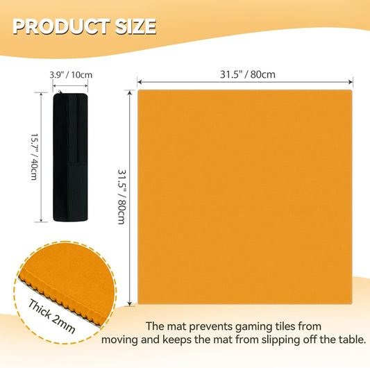 Sunset Orange Mahjong Mat
