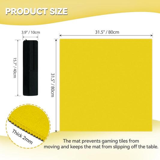 Lemon Yellow Mahjong Mat