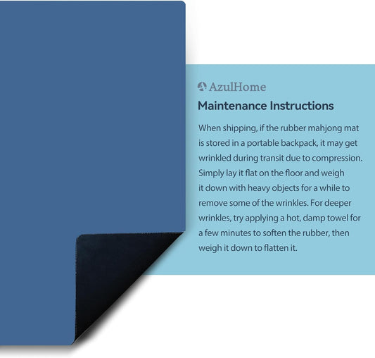 Haze Blue Mahjong Mat