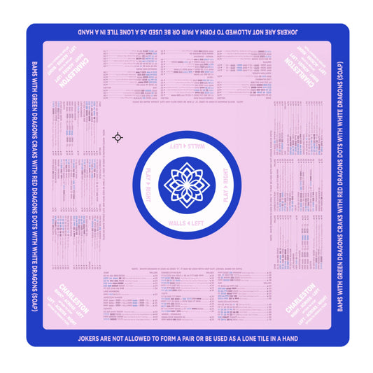 Auspicious Lotus Mahjong Mat