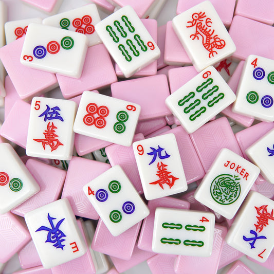 Romantic Snowflakes Mahjong Set