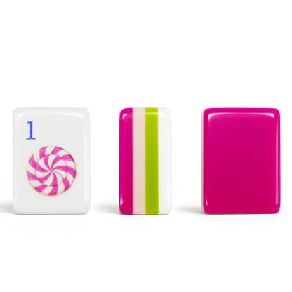 Luxury Pink Panther Mahjong Set | Designer Engraved 4-Layer Mahjong Tiles
