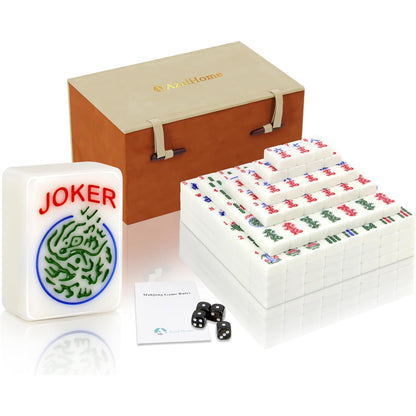 Ink Painting Mahjong Set (White)