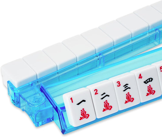 4pc Mahjong Racks with Pushers, 18''Multi-Color Acrylic