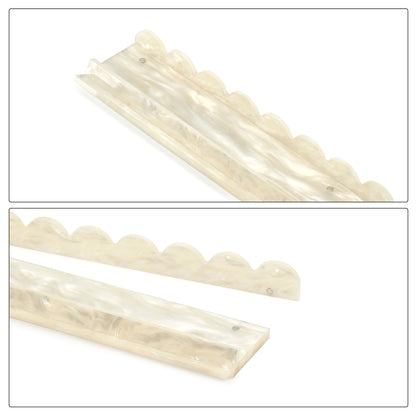 Scallop Acrylic Mahjong Rack with Magnetic Pusher - – Set of 4 for American Mahjong