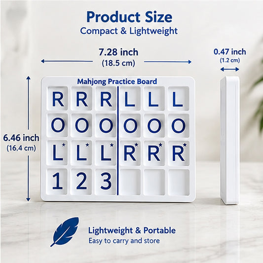 Mahjong Solo Practice Board - Blue