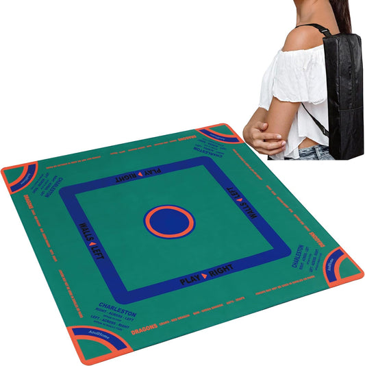 Mahjong Mat with Carrying Bag（Green）