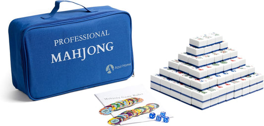 Navy Blue Mahjong Set