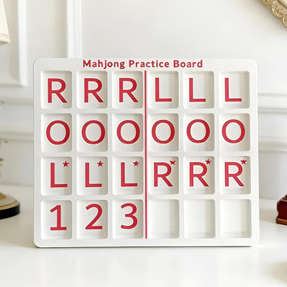 Mahjong Solo Practice Board - Red