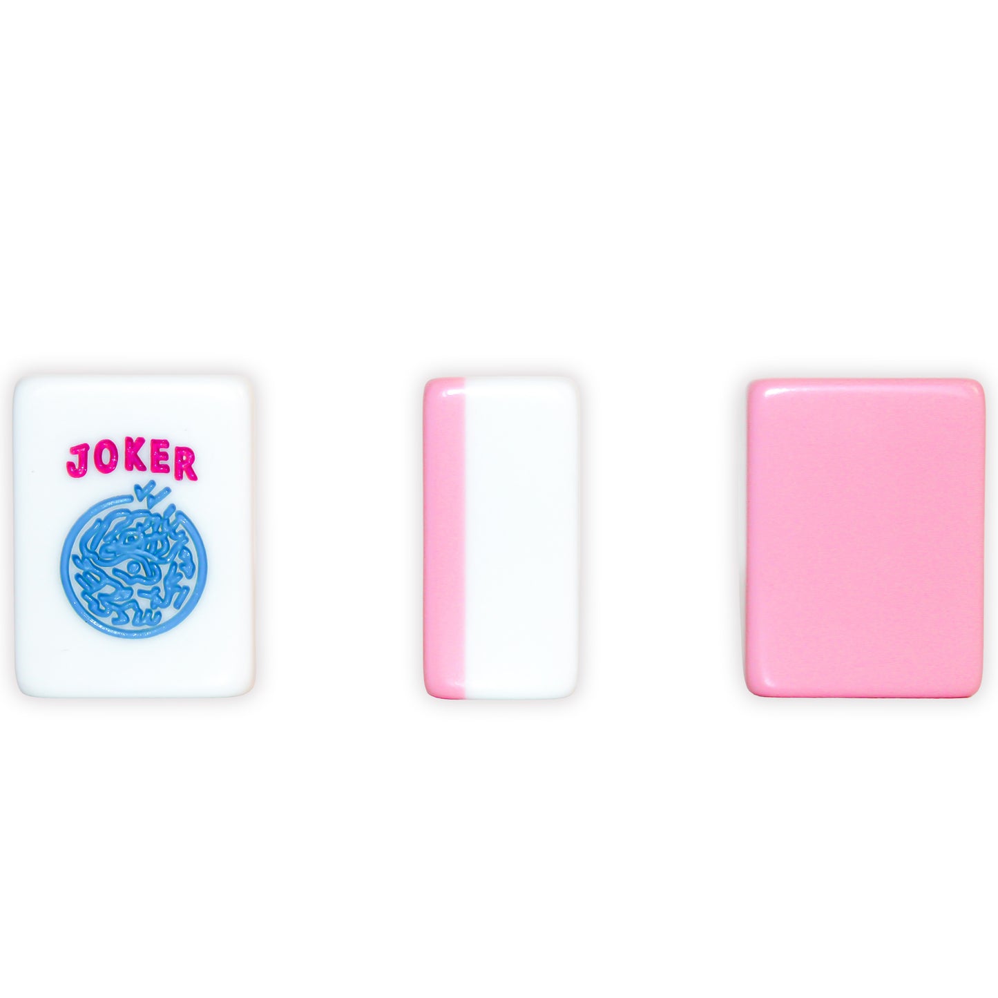 Polished rounded edges on Cotton Candy Mahjong tiles for smooth handling