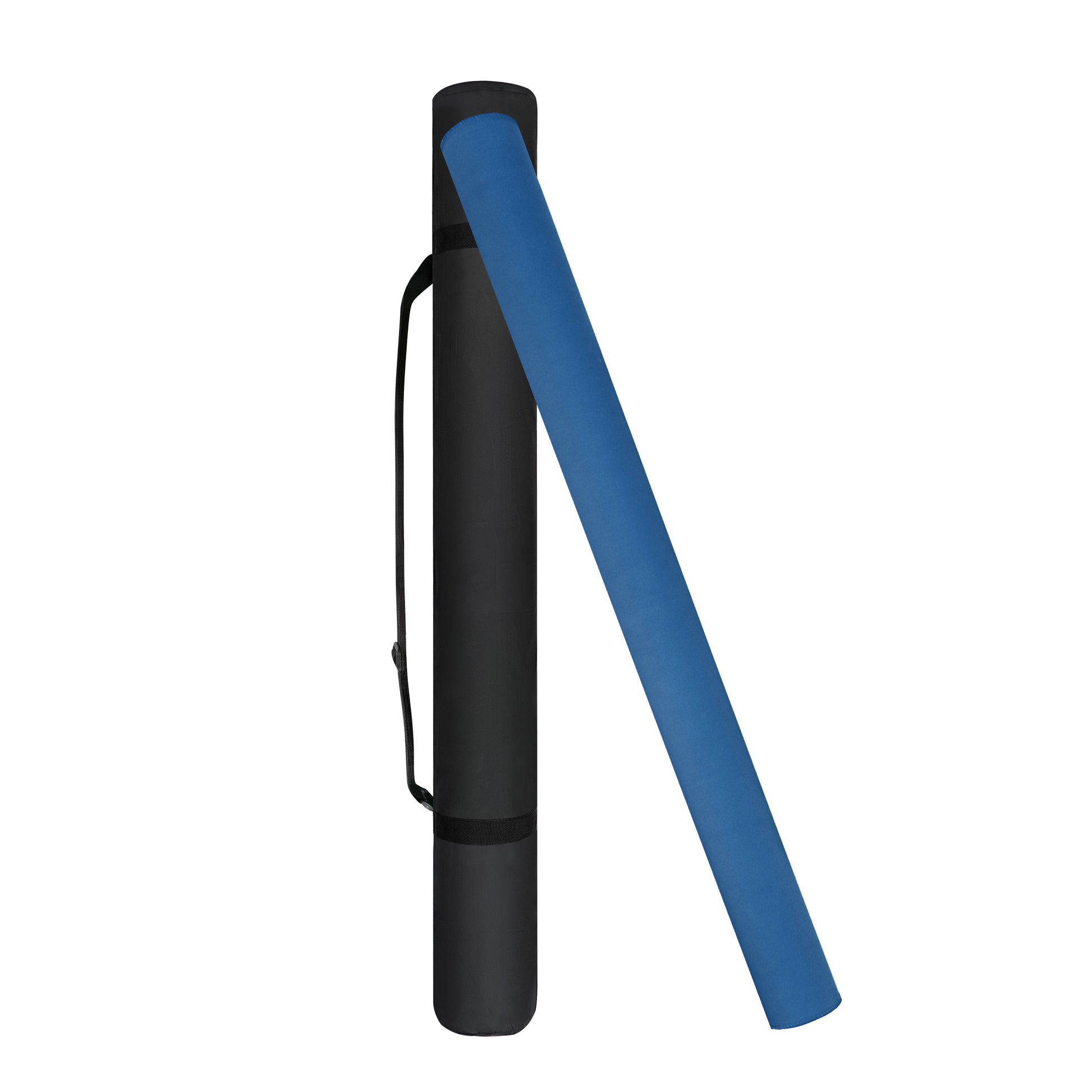 Haze Blue Mahjong Mat folded to 16×8 inches for compact storage with protective travel sleeve