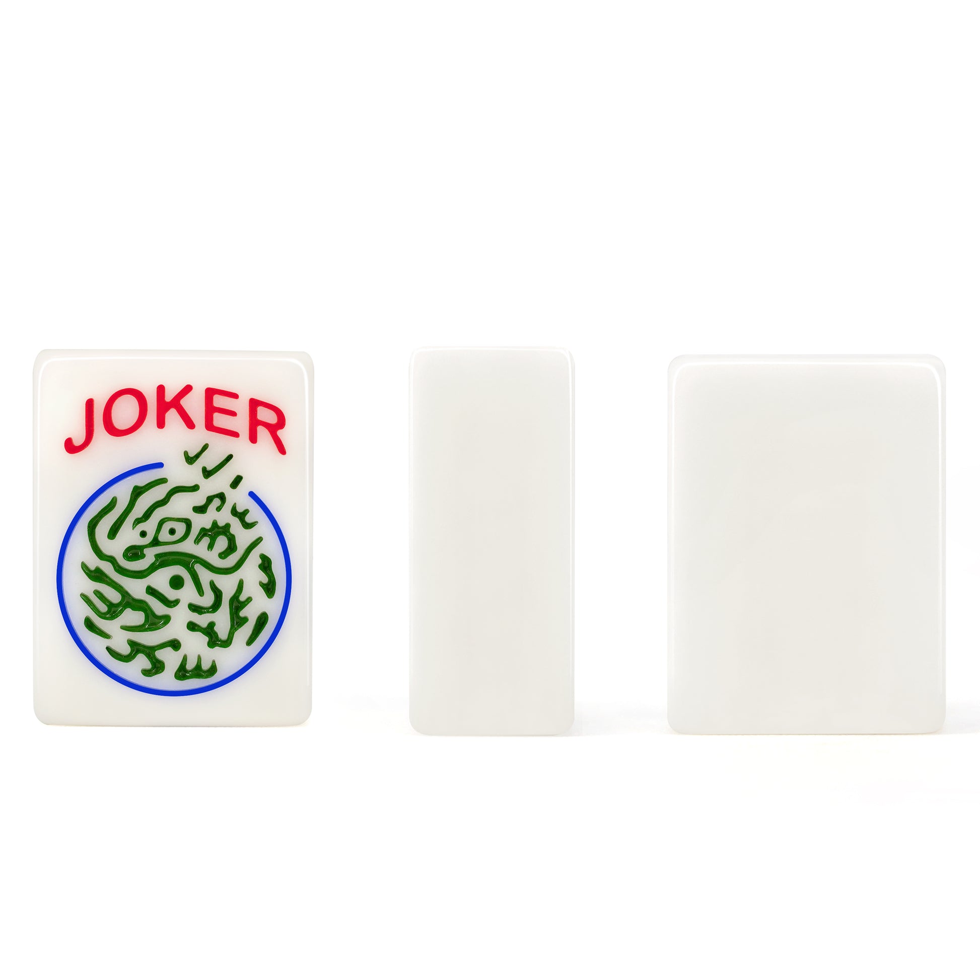 mahjong accessories including joker tiles blank tiles and matching white components
