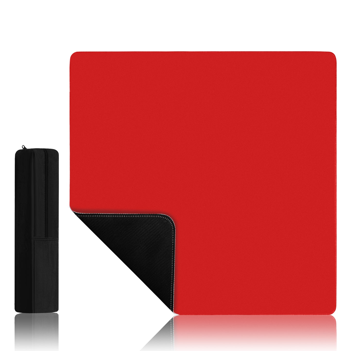 Magic Red Mahjong mat with tiles arranged for American Mahjong play