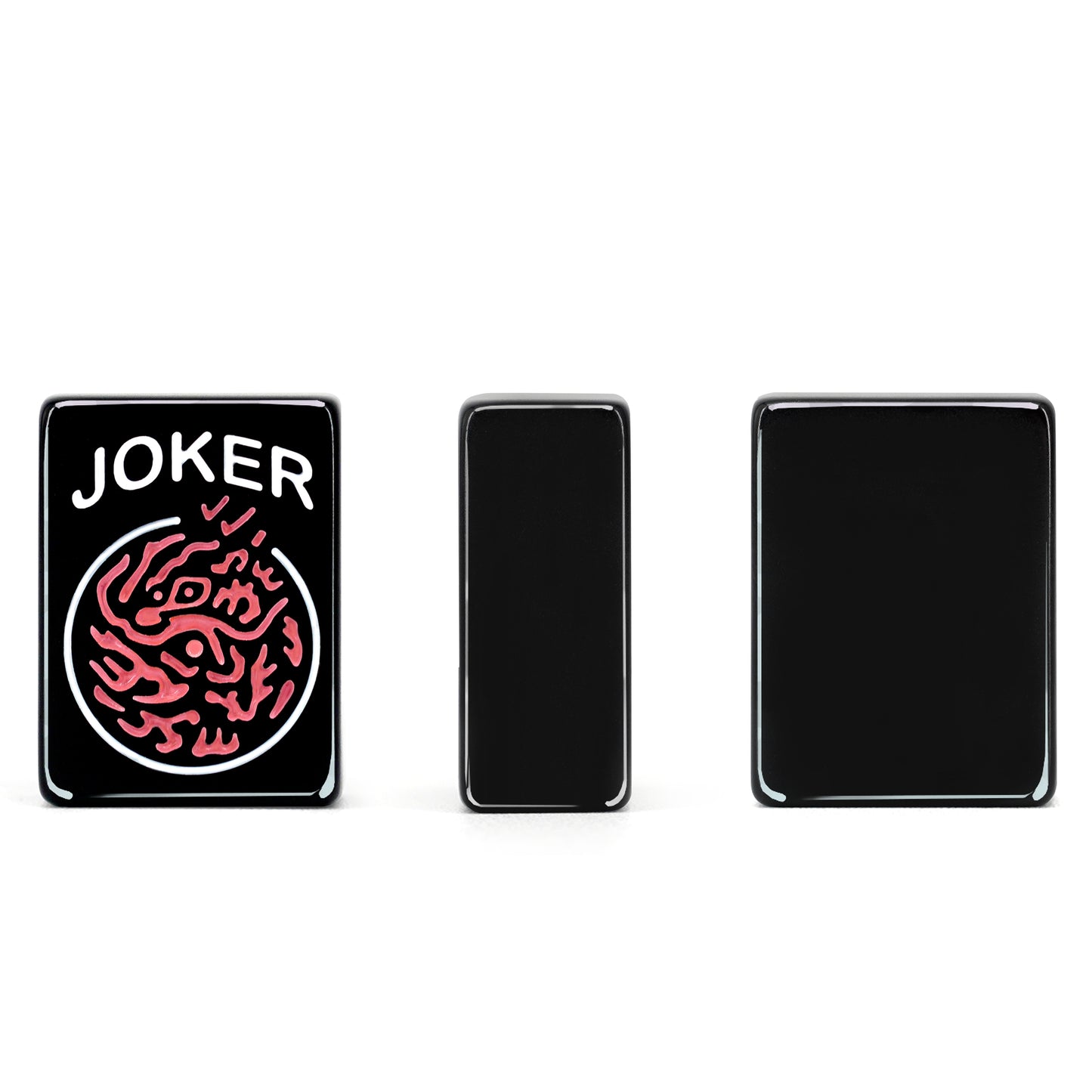 mahjong game accessories including joker tiles blank tiles and black matching components