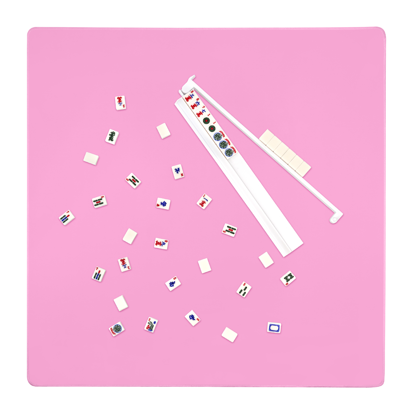 Close‑up of the Macaron Candy Mahjong Mat showing smooth, quiet surface texture