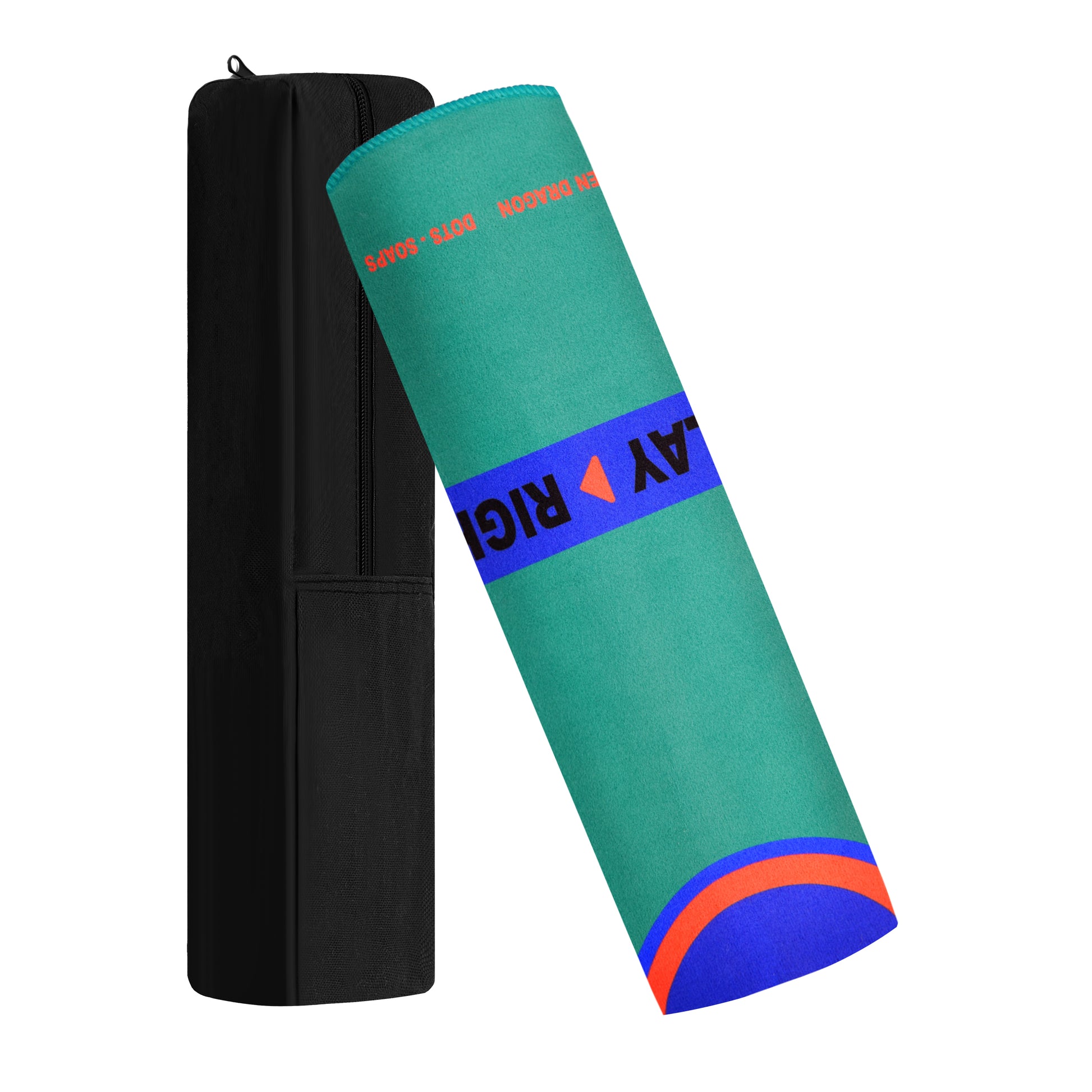 Protective travel sleeve included with the Green Jade Mahjong Mat for storage and travel