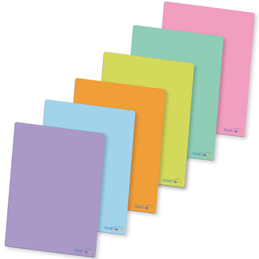 mahjong mixer mats in assorted pastel colors arranged in a layered display