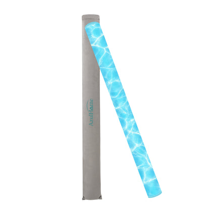 Roll up mahjong play mat with blue water design for game table