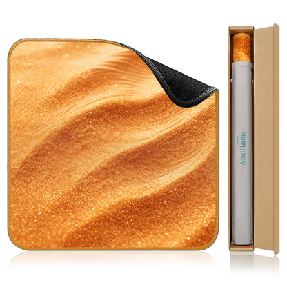 Desert sand design mahjong play mat rolled for easy storage