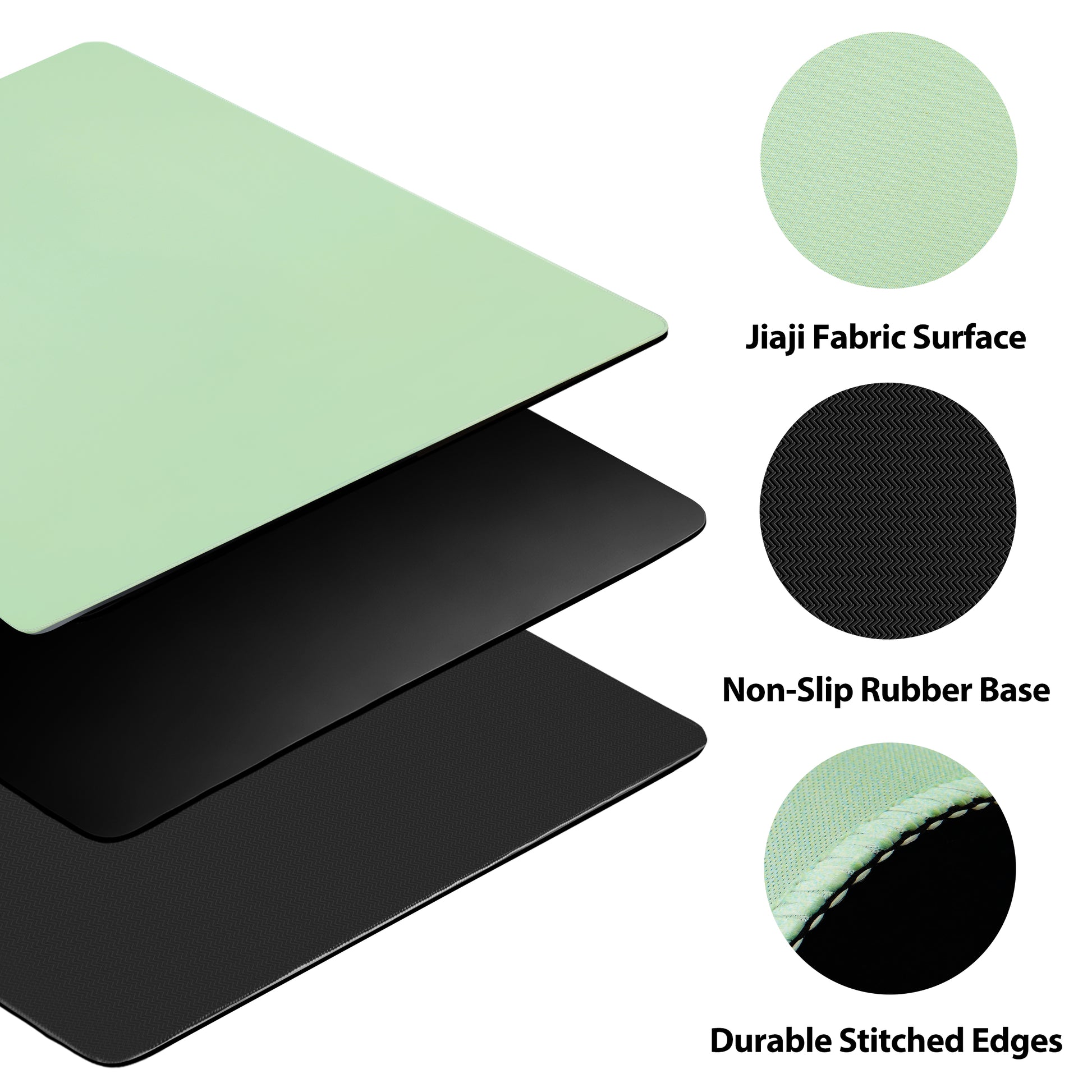 Green artistic mahjong mat from AzulHome with soft, noise‑reducing texture