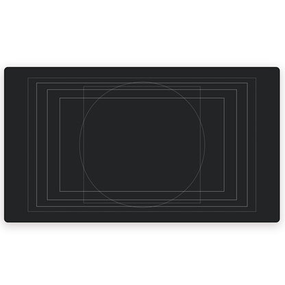 empty puzzle mat laid flat showing smooth top surface and border design
