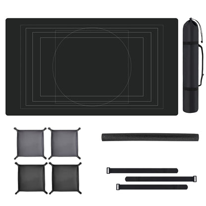 complete puzzle mat set including mat roll storage bag and sorting trays
