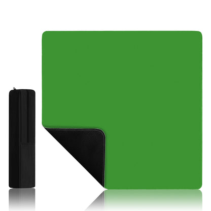 Vibrant Green Mahjong Mat laid flat on table for quiet, stable NMJL gameplay