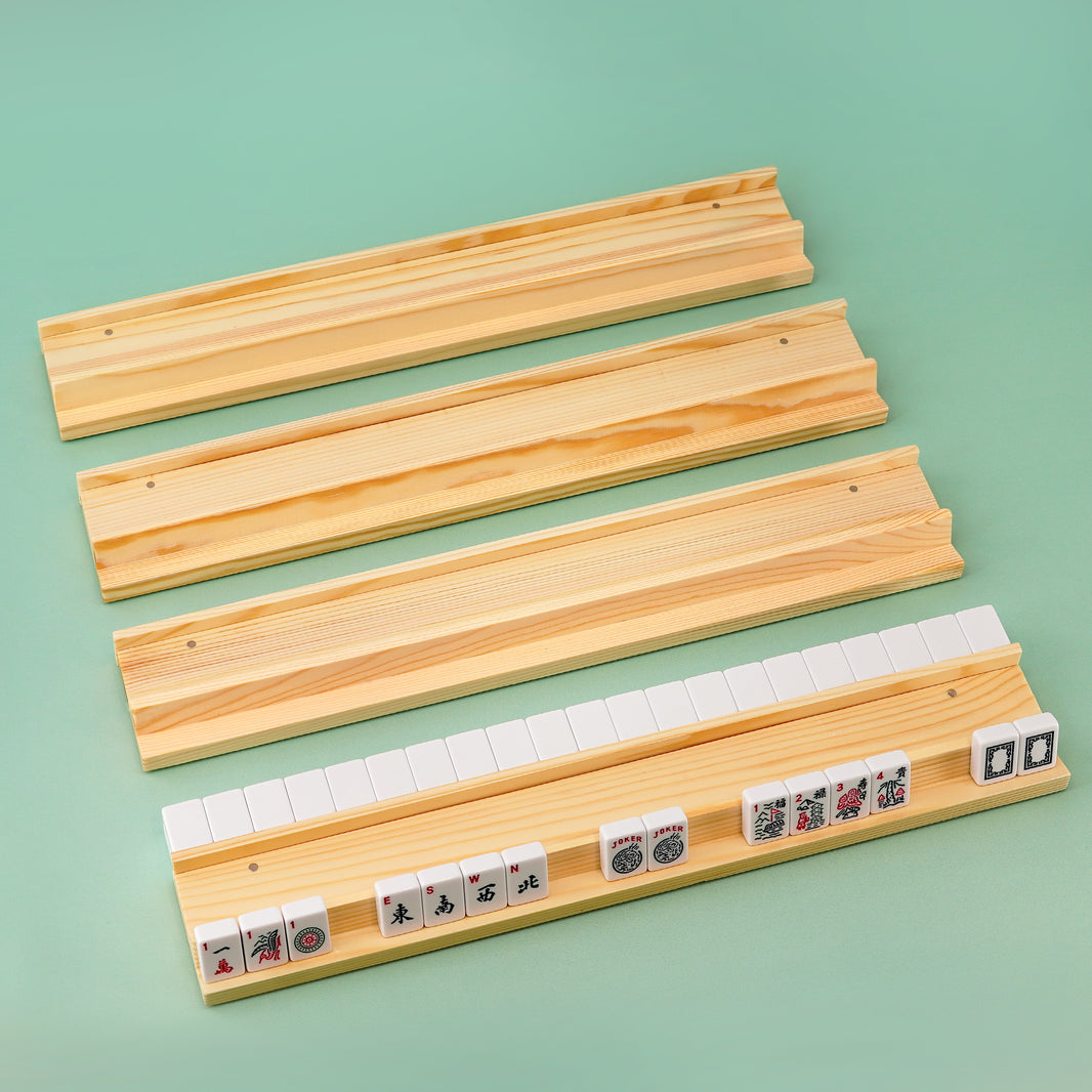 Wooden Mahjong Racks & Pushers | Classic & Natural Table Setup – AzulHome